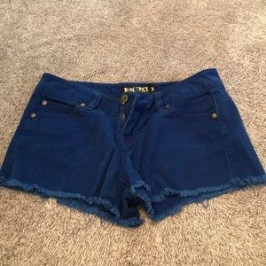 Blue jean shorts